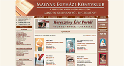 Desktop Screenshot of egyhazikonyvklub.hu